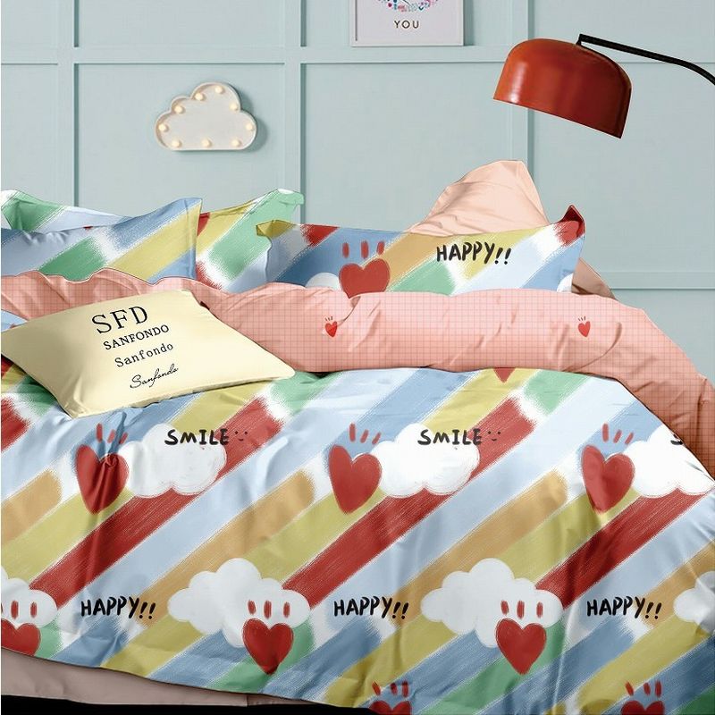rei Size Bedding do algodão dos grupos 4pcs 3pcs 100 do fundamento do algodão da cópia 100 de 3D Digitas