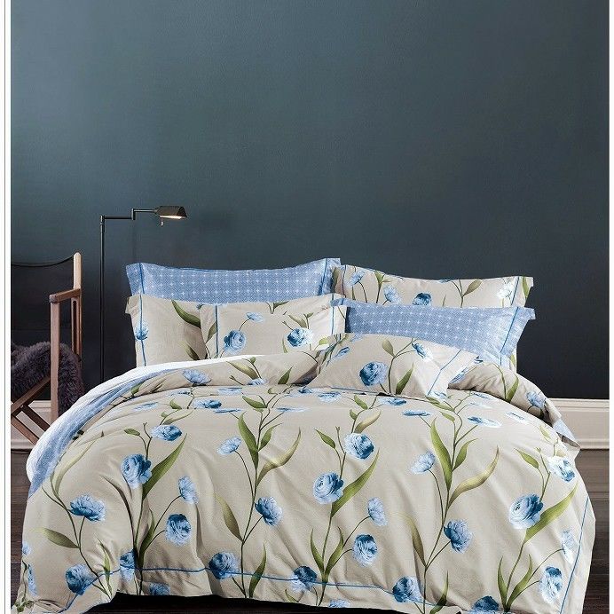 A edredão floral do algodão 200TC cobre a multi impressão a cores