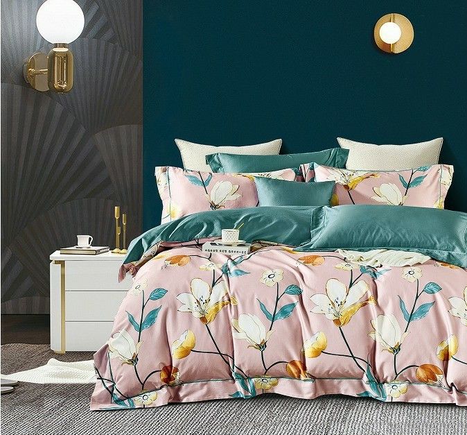 A folha de cama de 300 TC ajustou de Comfortor do algodão as folhas 100% de cama Morden colorido