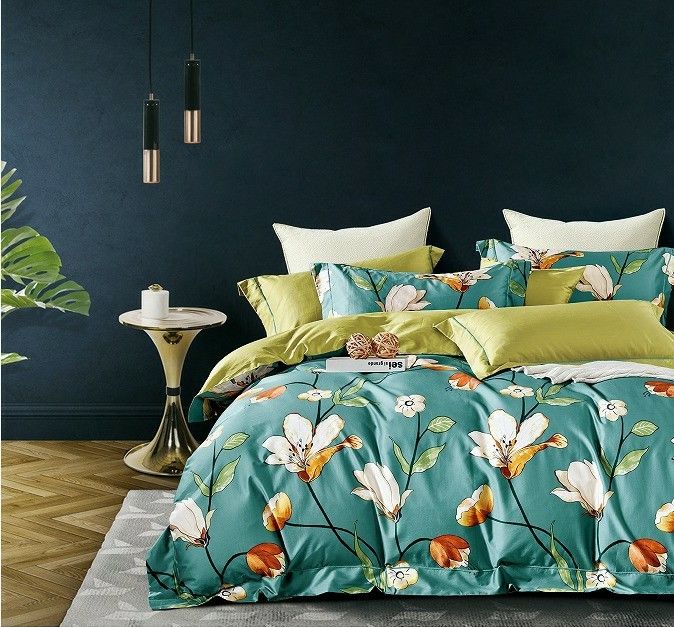 A folha de cama de 300 TC ajustou de Comfortor do algodão as folhas 100% de cama Morden colorido