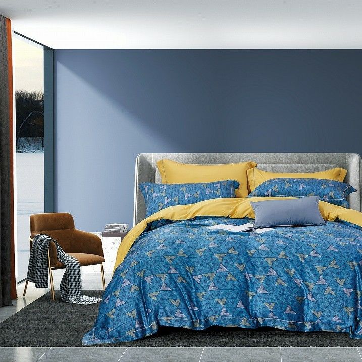 60s Ring Spun Luxury Tencel Bedding ajusta de Tencel dos Bedsheets da edredão da tampa a folha 100% de cama